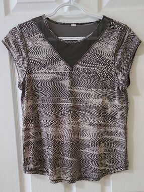 Lululemon For The Run Short Sleeve Swerve Vapor Metal Grey T-Shirt